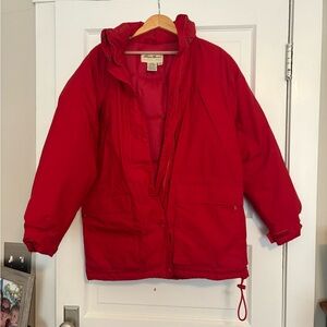 Eddie Bauer Women’s Bright Red Puffer Jacket